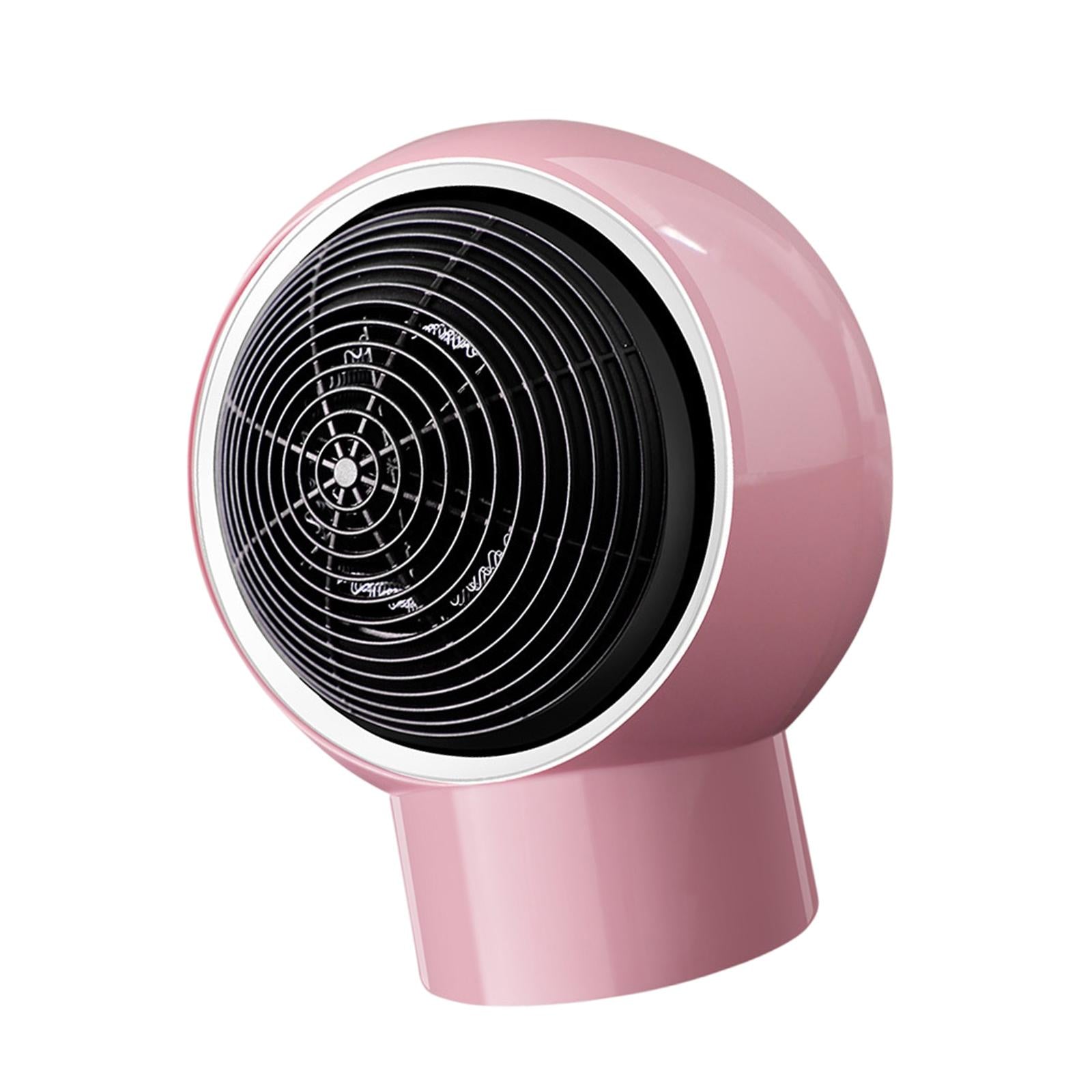 Space Heater Bedroom Heating Fan Overheat Protection Thermostat Home Indoor Pink