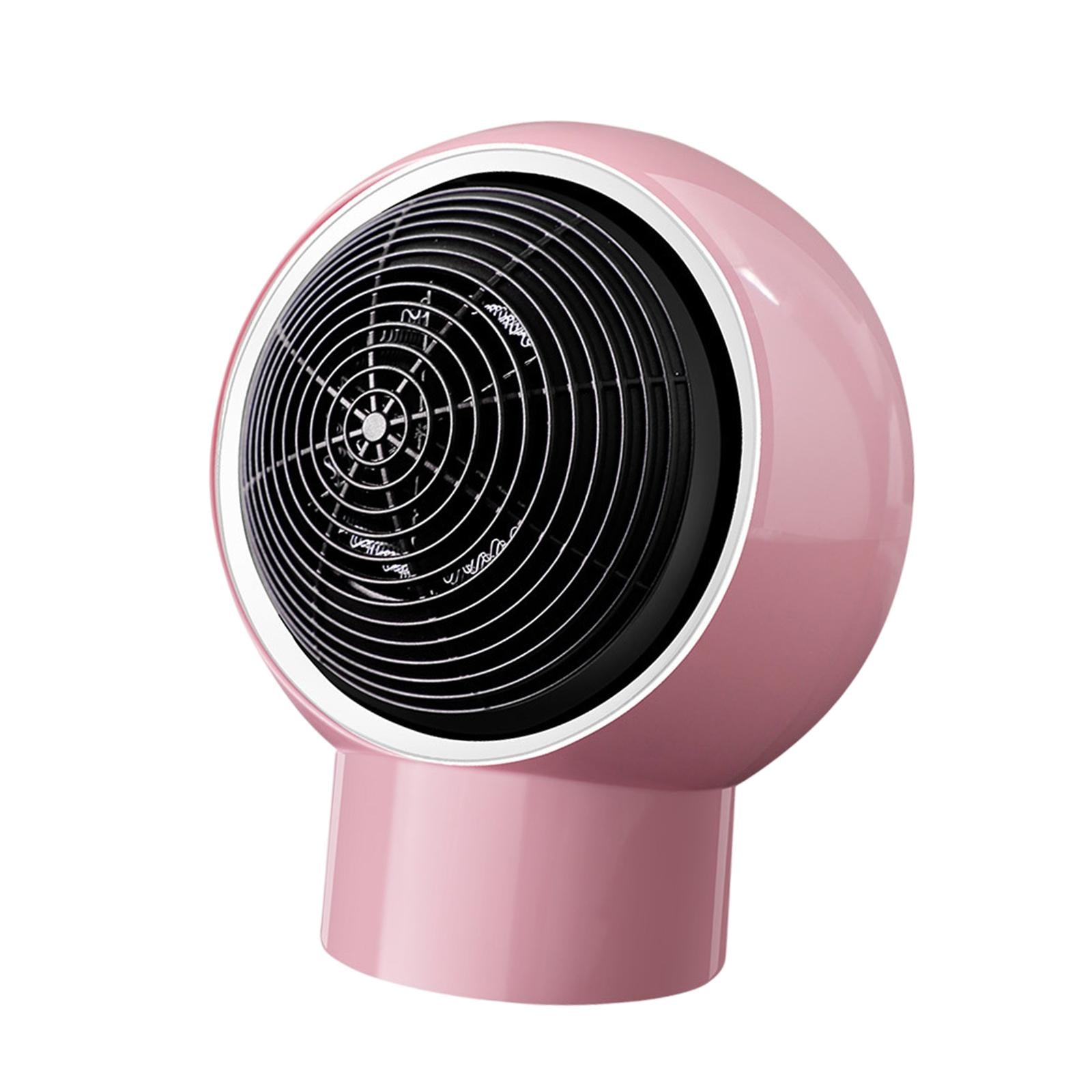 Space Heater Bedroom Heating Fan Overheat Protection Thermostat Home Indoor Pink