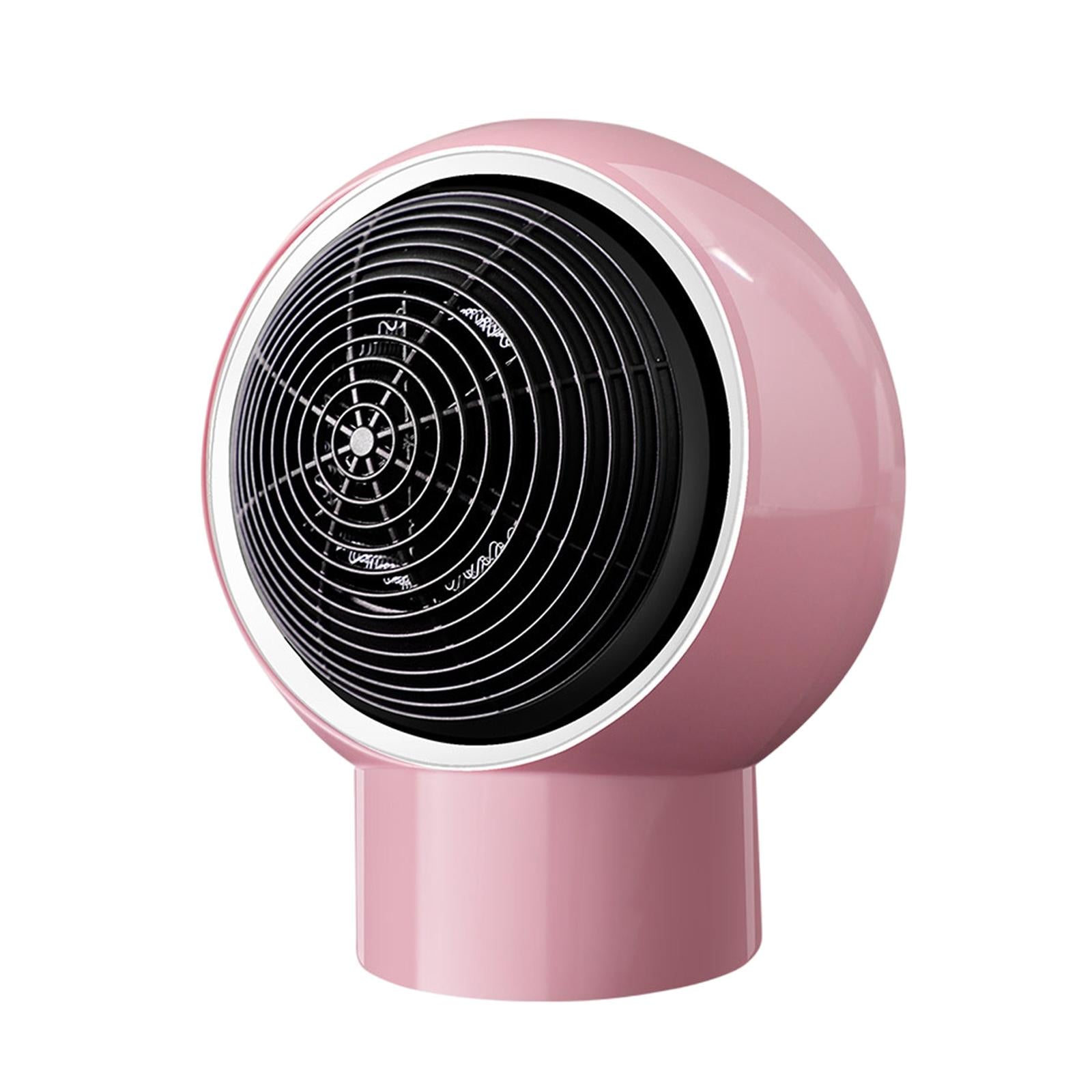 Space Heater Bedroom Heating Fan Overheat Protection Thermostat Home Indoor Pink