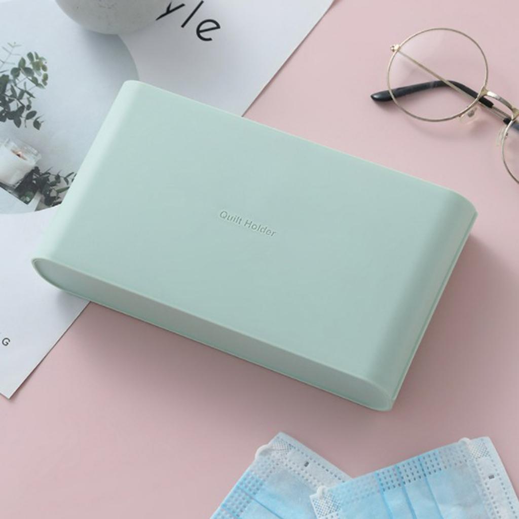 Lightweight Mask Box Pollution-Free Anti-Dust Keep Mask Clean for Home Green