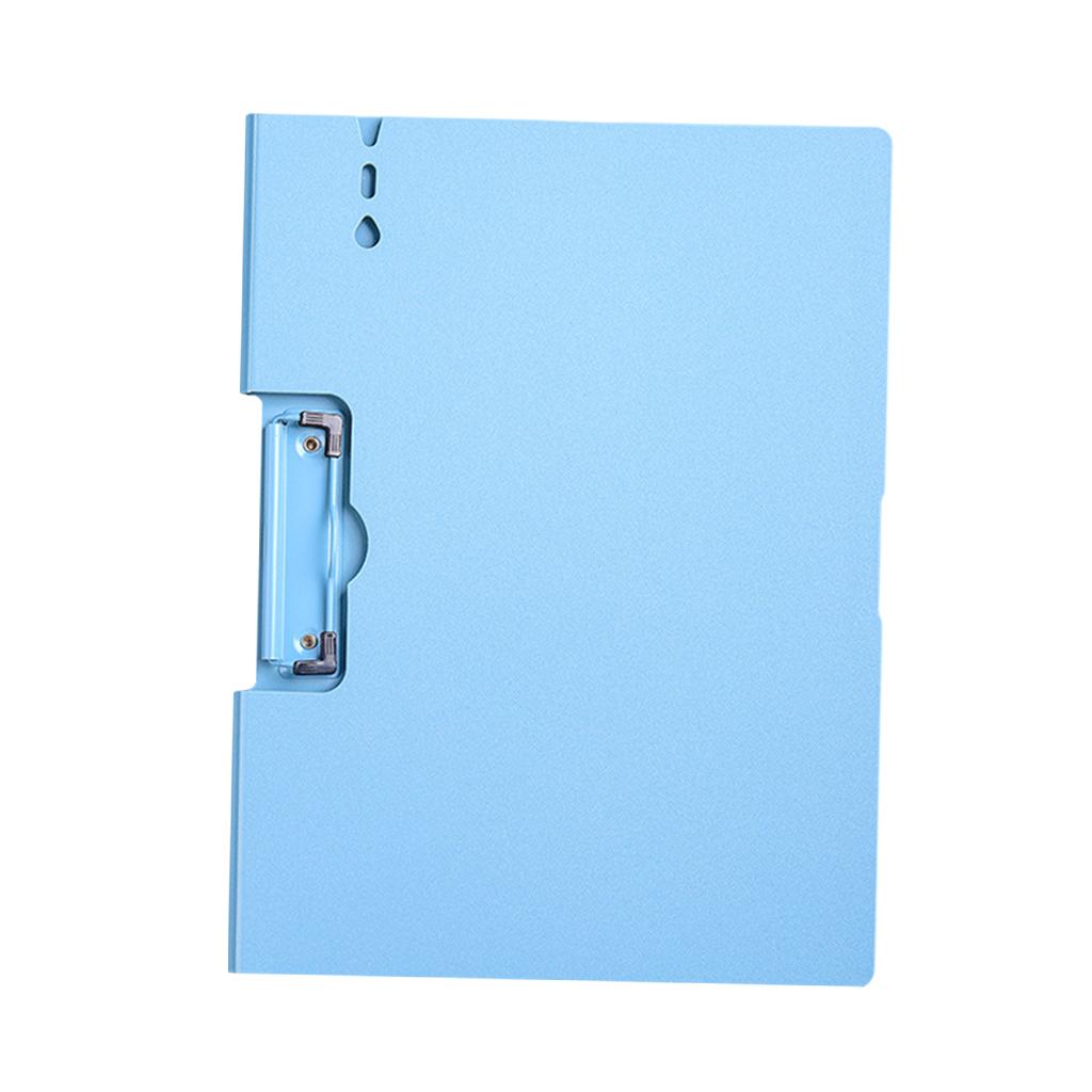 File Folders File Organizer Frosted Multifunctional A4 Clipboard for School Horizontal Blue