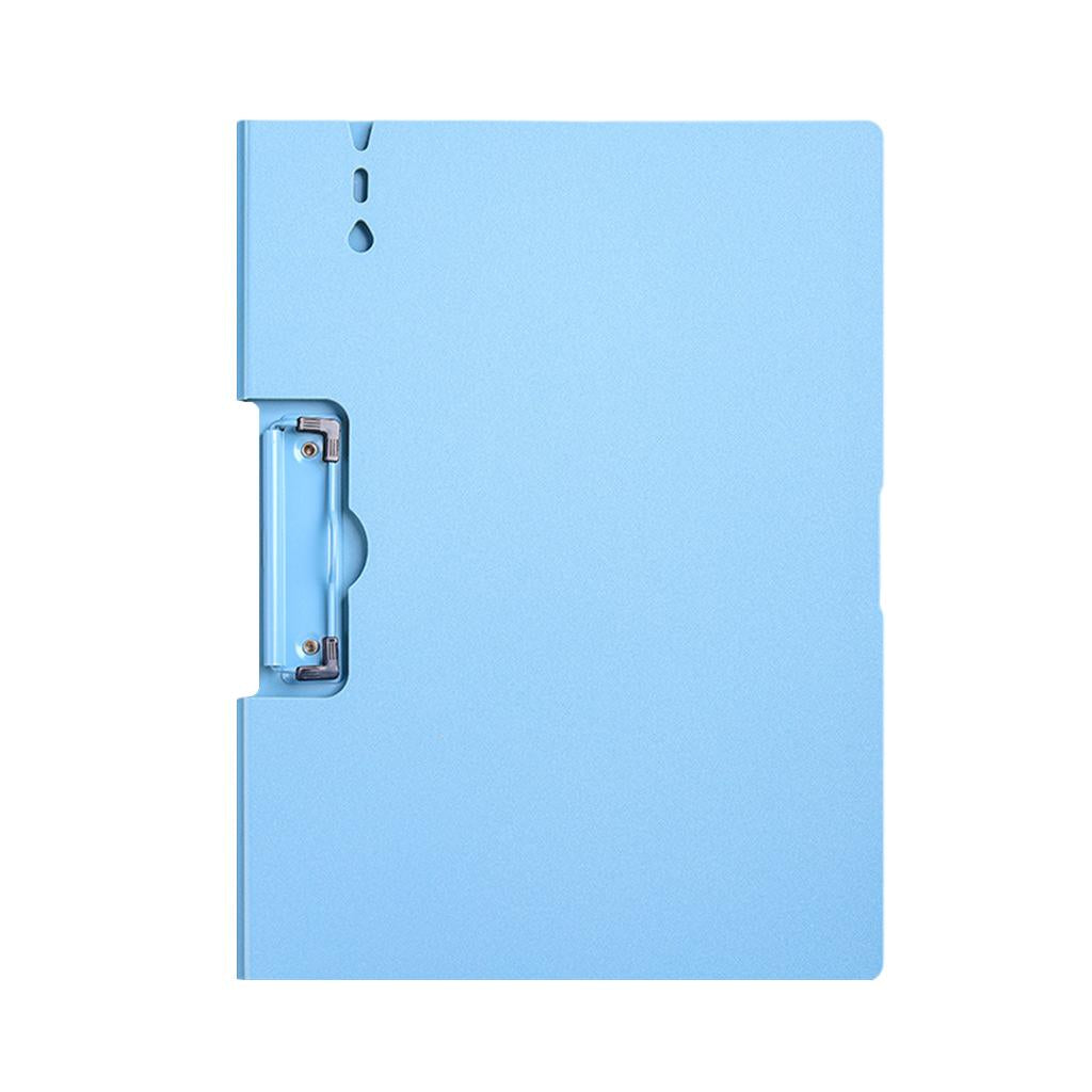 File Folders File Organizer Frosted Multifunctional A4 Clipboard for School Horizontal Blue