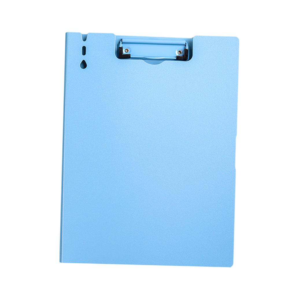 File Folders File Organizer Frosted Multifunctional A4 Clipboard for School Vertical Blue