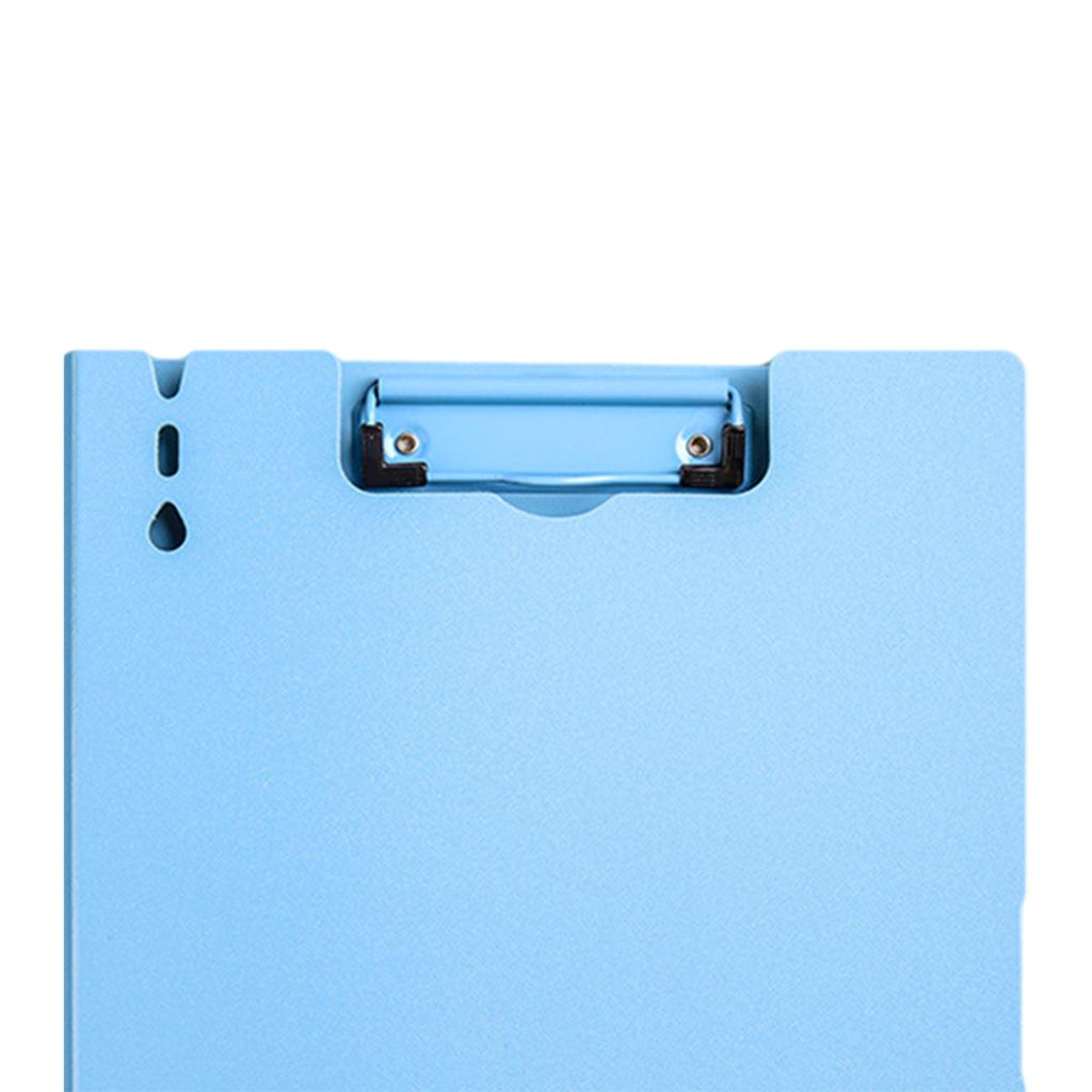 File Folders File Organizer Frosted Multifunctional A4 Clipboard for School Vertical Blue