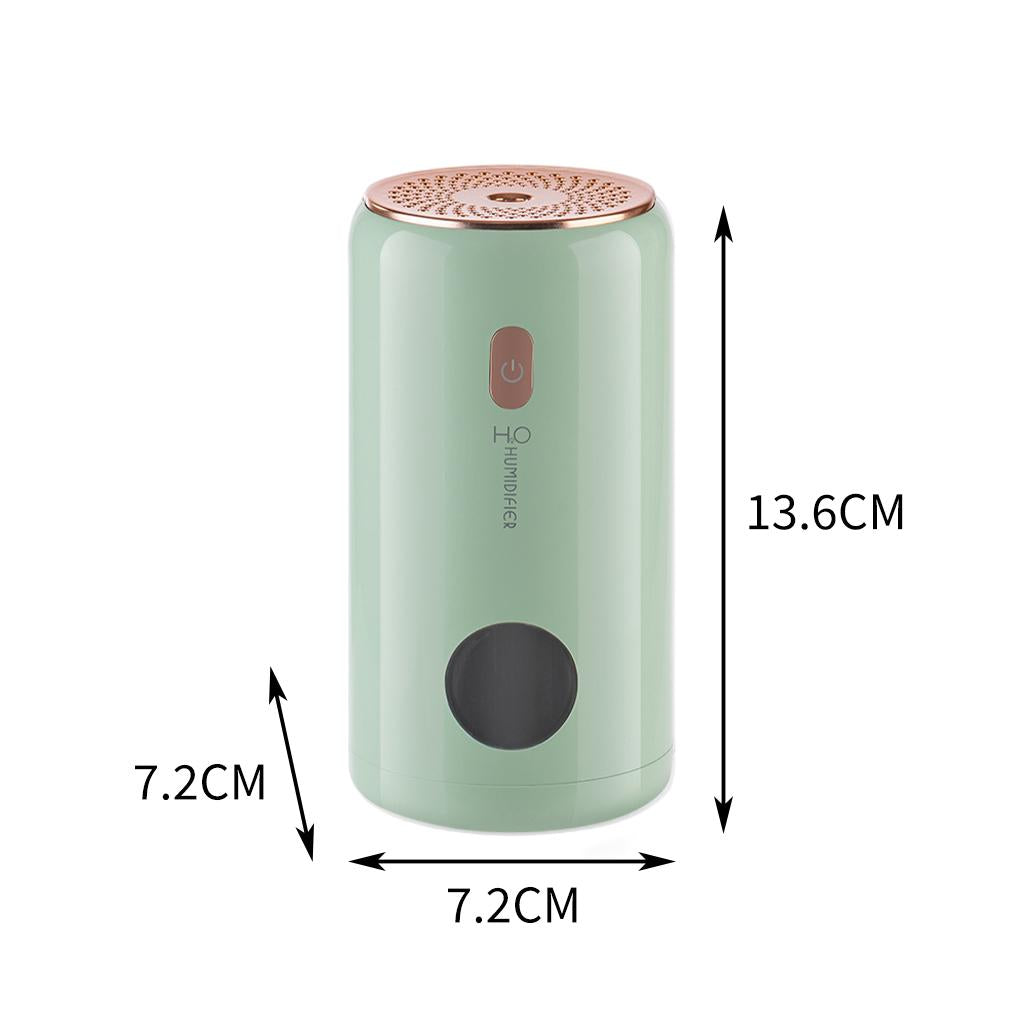 0.5L Air Humidifier USB Portable Ultrasonic Mini for Bedroom Room Bedside green
