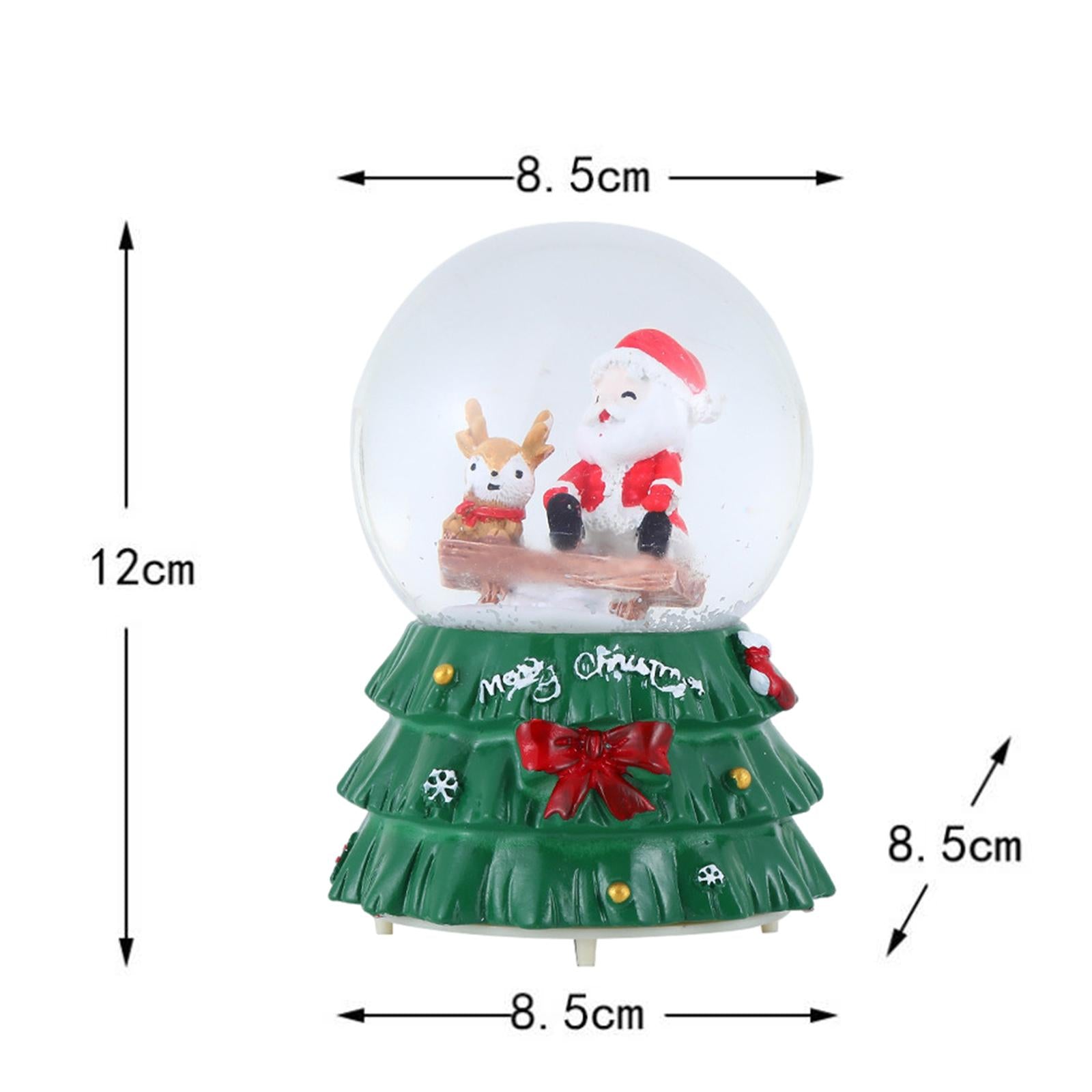 Christmas Romantic Ball Music Box Decoration for New Year Santa