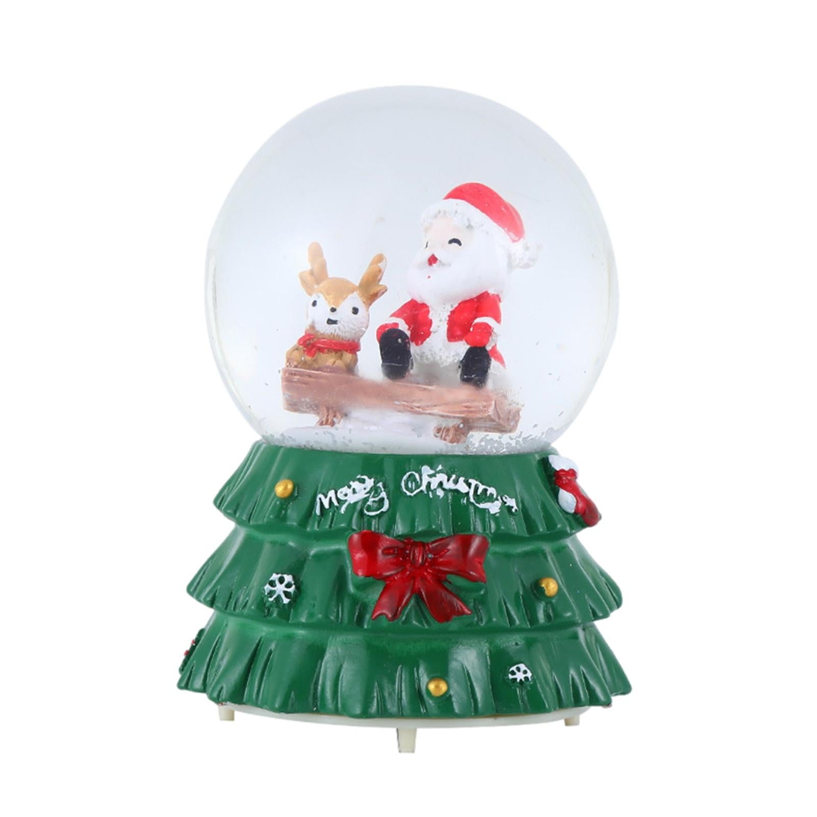 Christmas Romantic Ball Music Box Decoration for New Year Santa