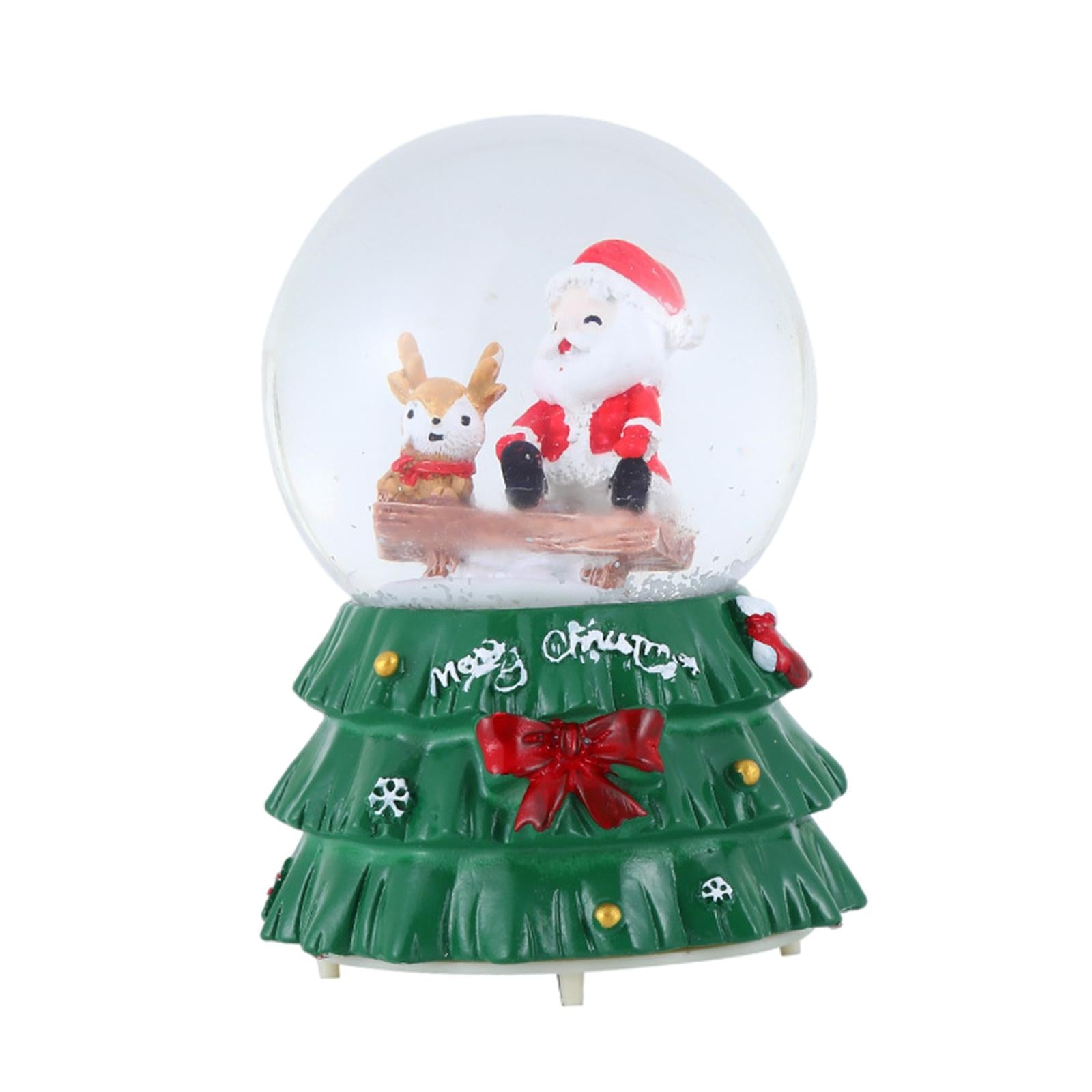 Christmas Romantic Ball Music Box Decoration for New Year Santa