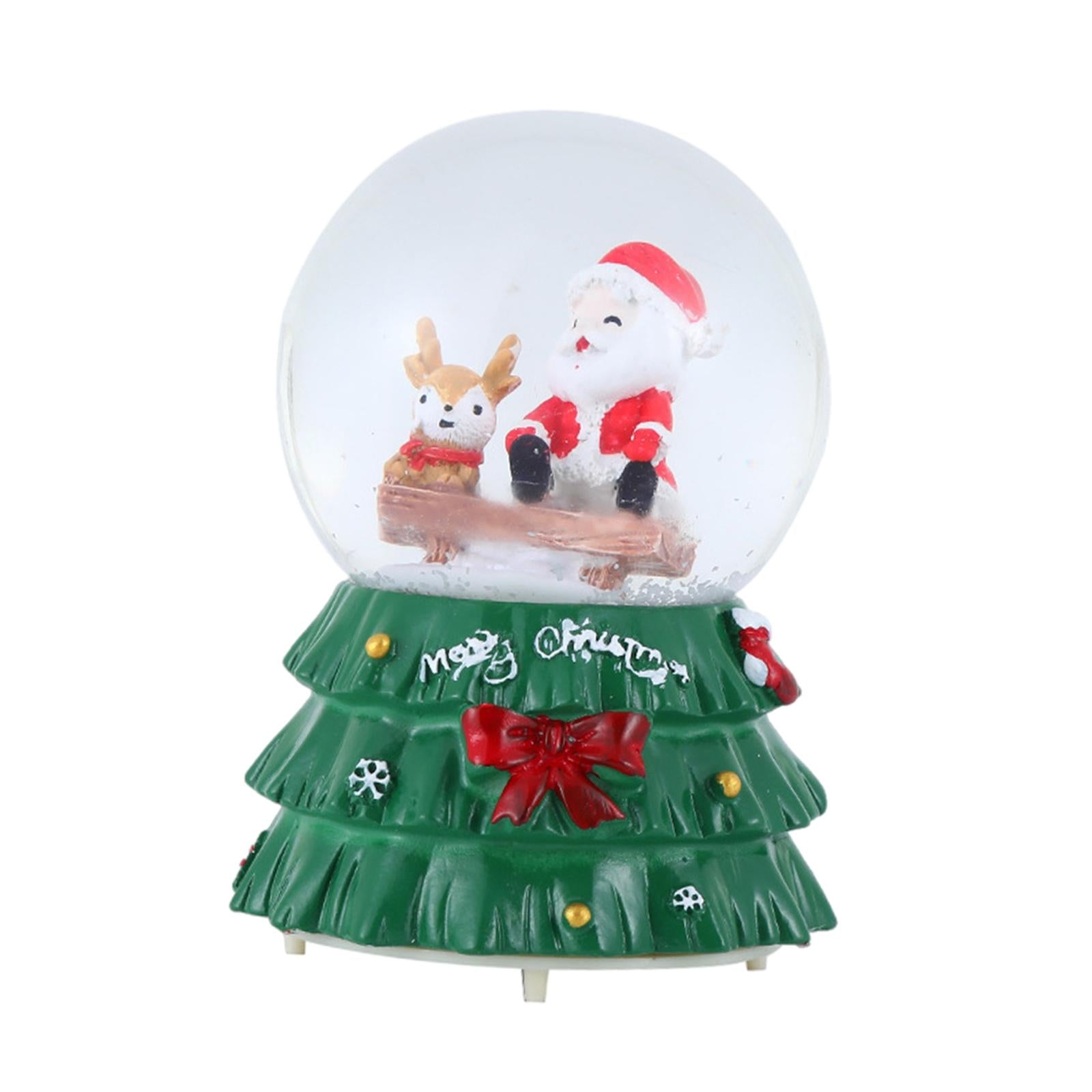 Christmas Romantic Ball Music Box Decoration for New Year Santa