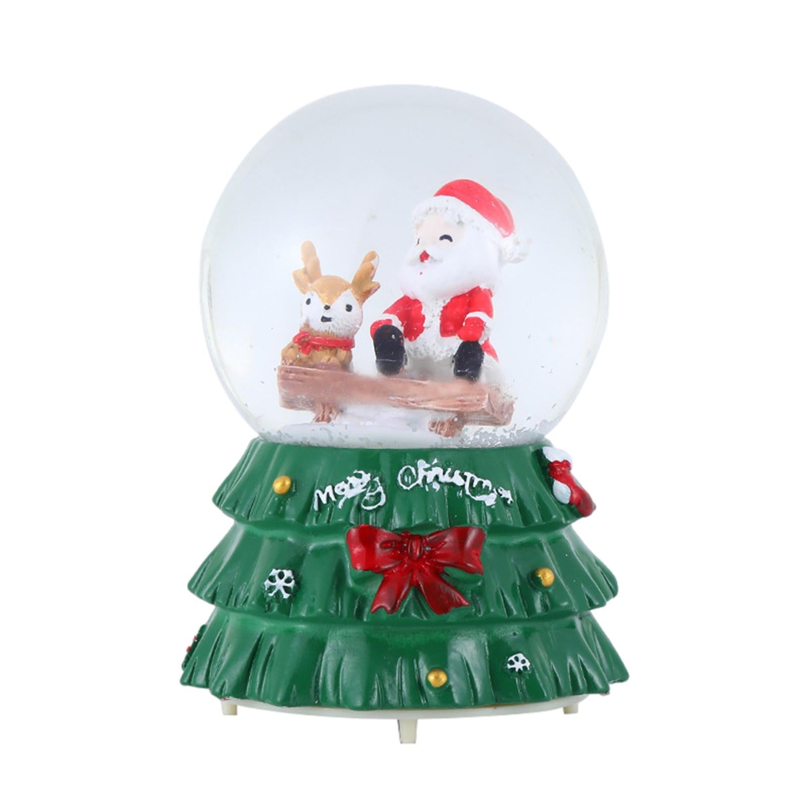 Christmas Romantic Ball Music Box Decoration for New Year Santa