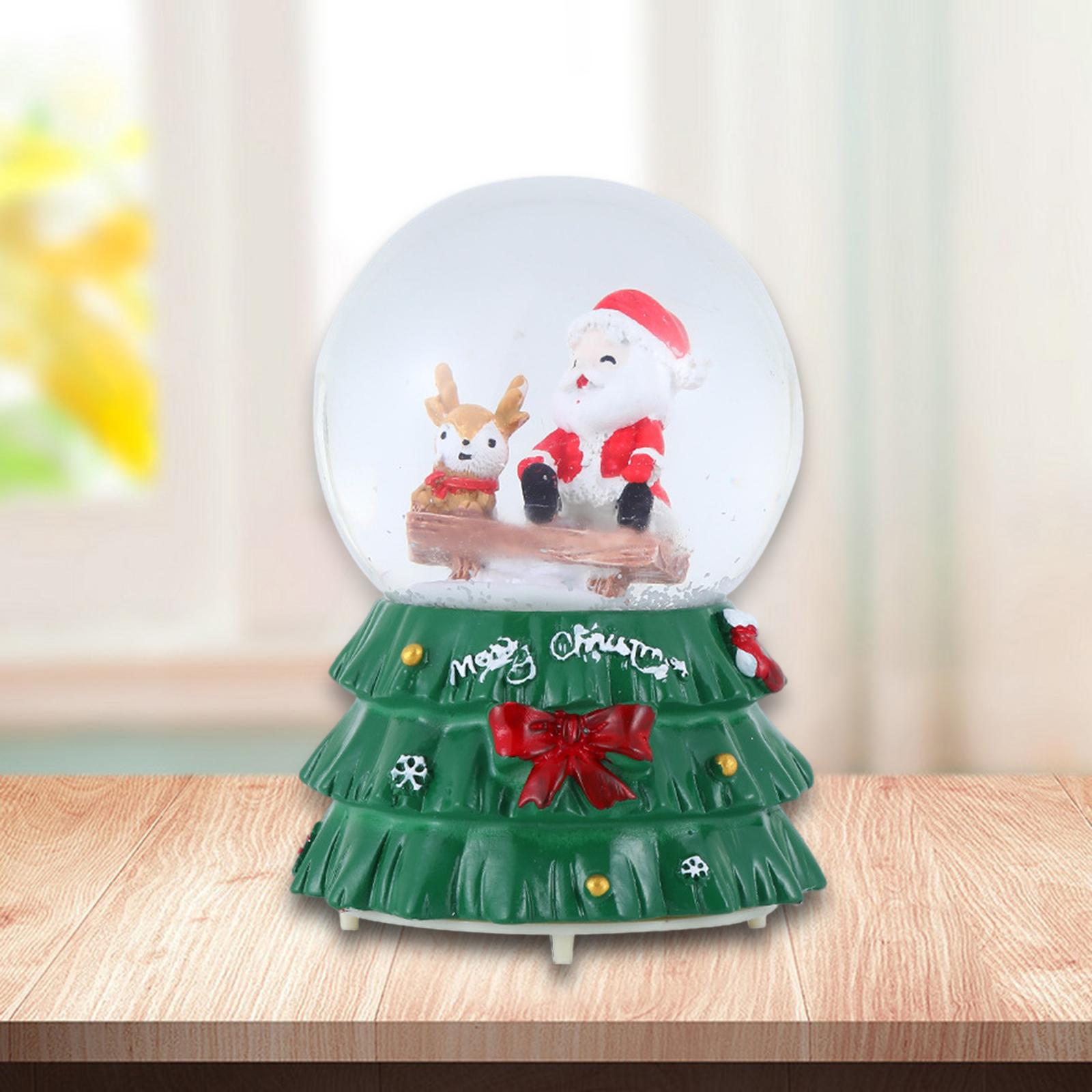 Christmas Romantic Ball Music Box Decoration for New Year Santa