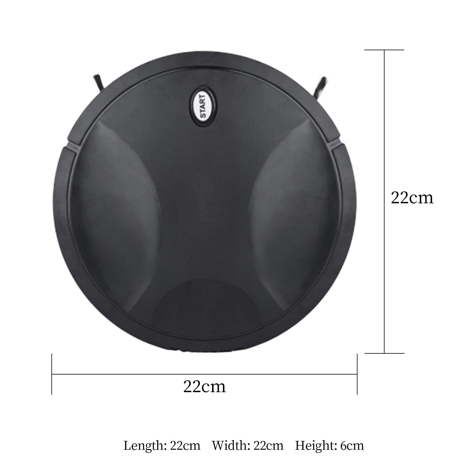 Robot Vacuum Cleaner Auto Rechargeable Smart Sweeping Robot Dry Wet Sweep Black