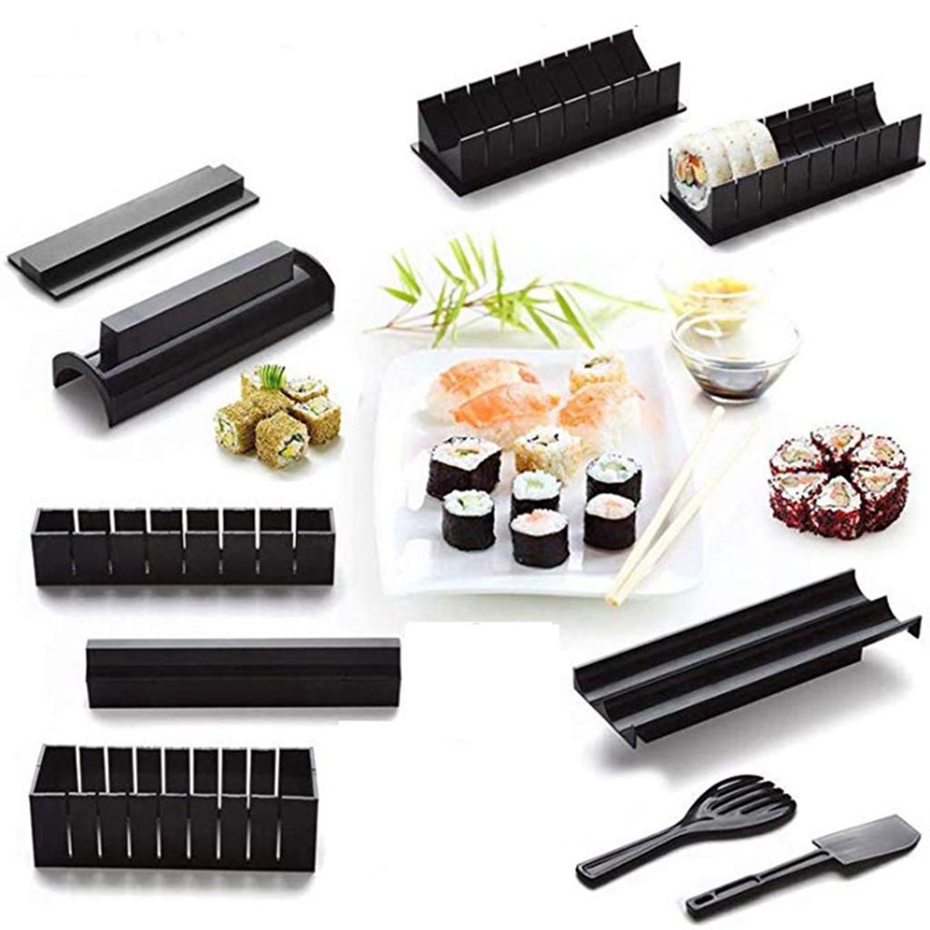 11 Pieces Sushi Making Mold Protable Sushi Maker Rice Roll Homemade for Home