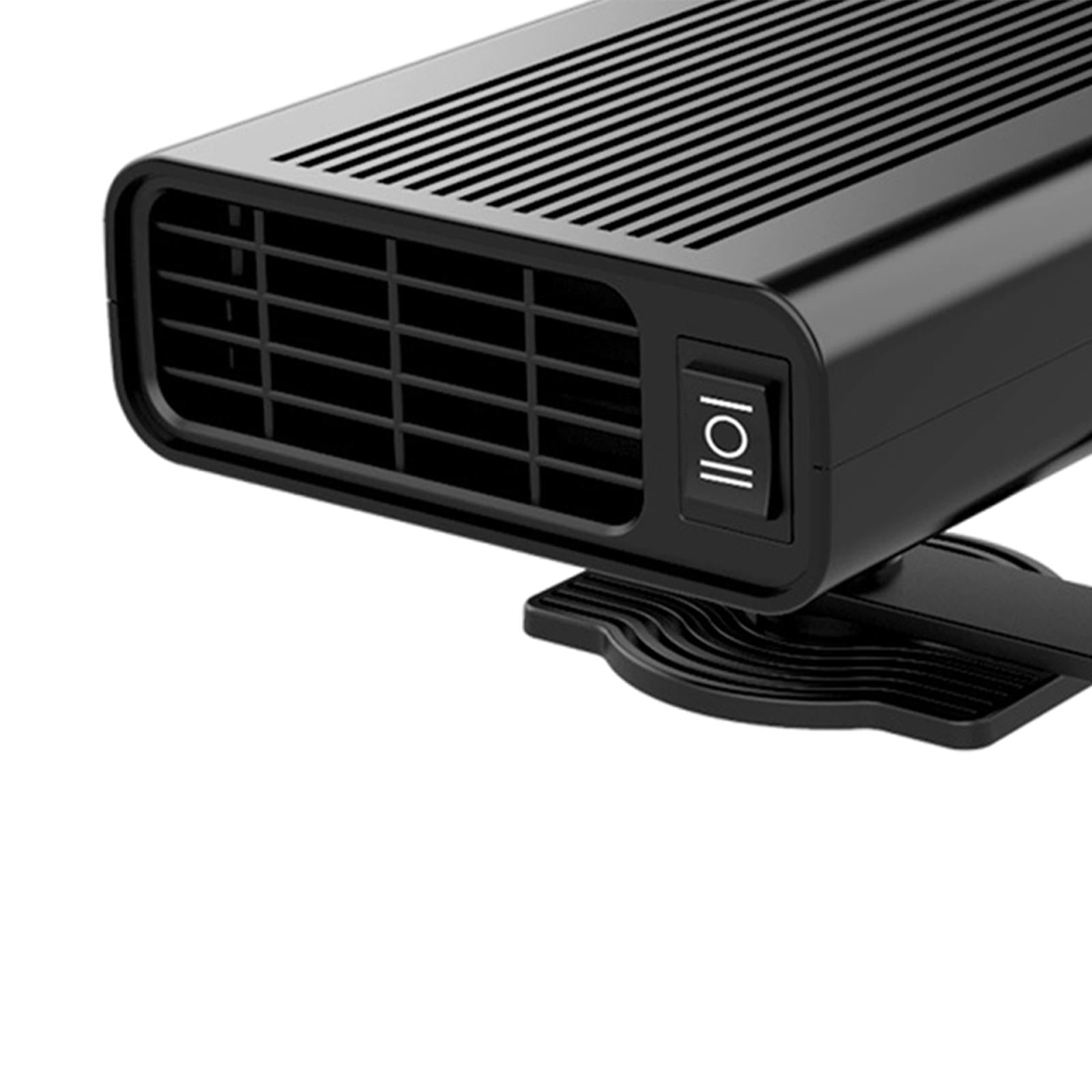 Portable Car Heater Defroster Fast Heating Auto Heater Plug-in for Winter 24V Black
