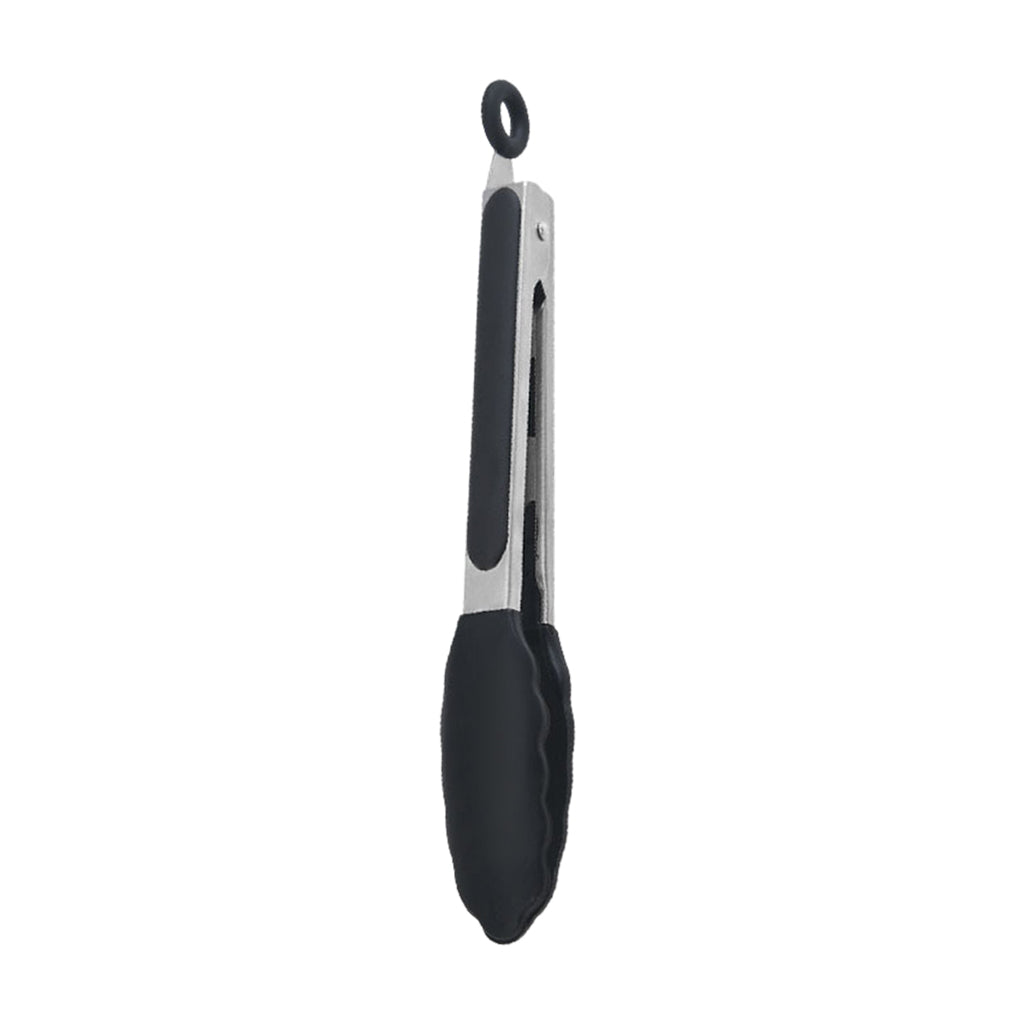 Kitchen Tongs with Silicone Tips Food BBQ Cooking Utensil 9 inch Black