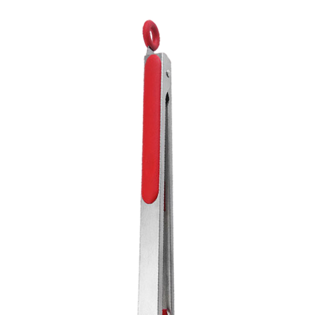 Kitchen Tongs with Silicone Tips Food BBQ Cooking Utensil 12 inch Red