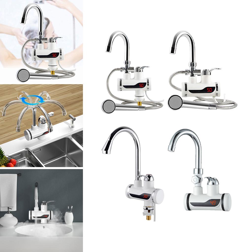 Electric Hot Water Heater Water Heater Faucet for Home Bathroom 110V  Under Adapter