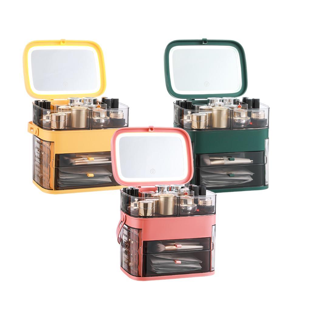 Makeup Storage Organize Box Cosmetic Storage Box for Bathroom Pink