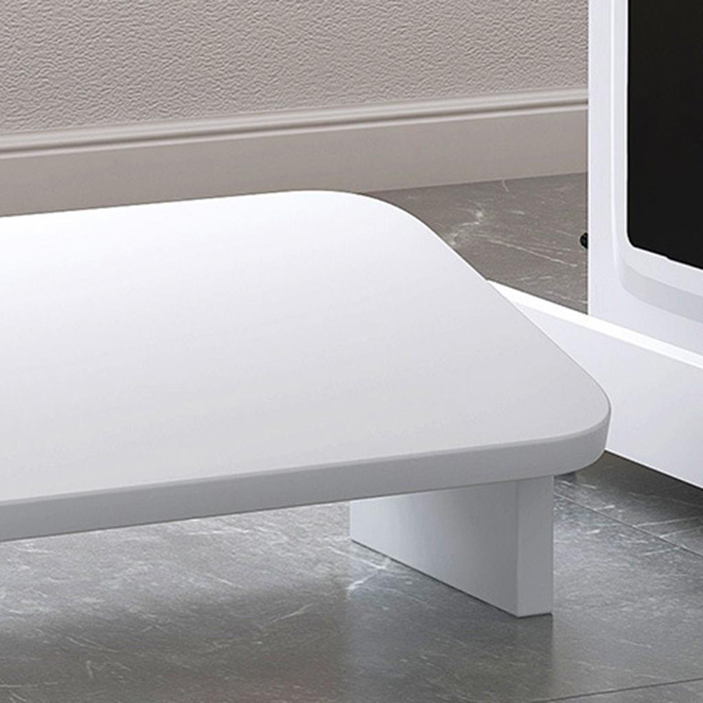 Under Desk Footrest Non-Slip Step Stool for Home and Office Desk Chair White