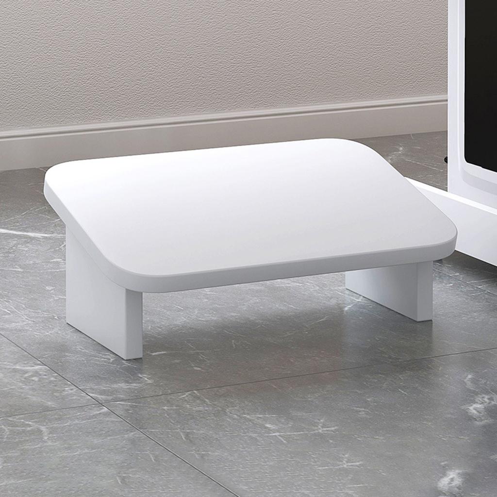 Under Desk Footrest Non-Slip Step Stool for Home and Office Desk Chair White