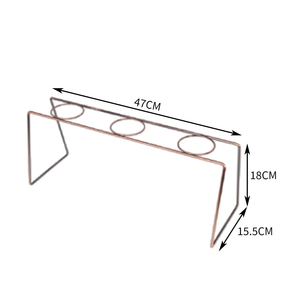 Stainless Steel Coffee Dripper Stand Household for Restaurant Office Three Hole Bronze