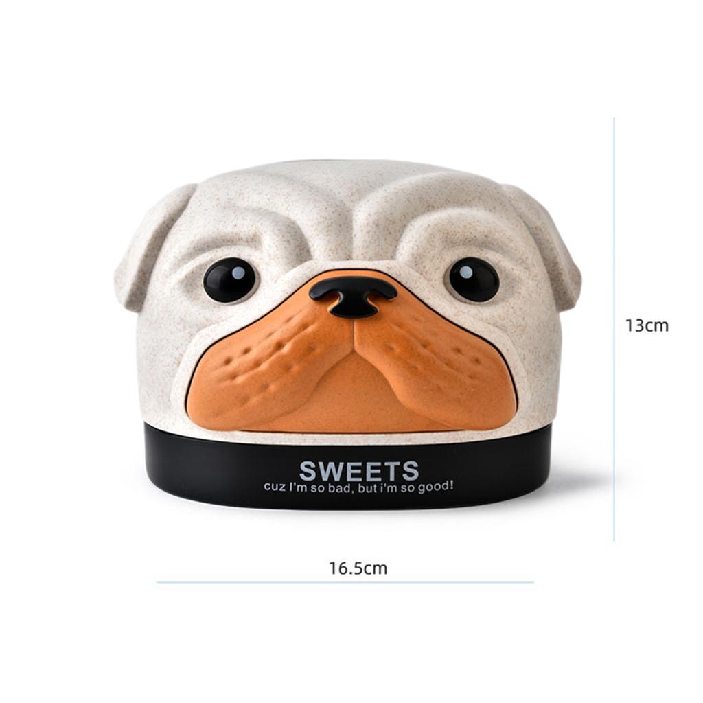 Cute Tissue Box Ornament Craft for Desktop Bedroom Kitchen beige dog