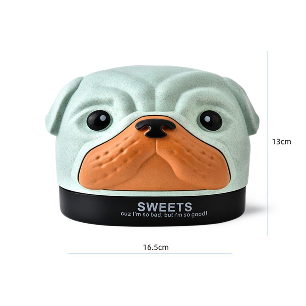 Cute Tissue Box Ornament Craft for Desktop Bedroom Kitchen green dog