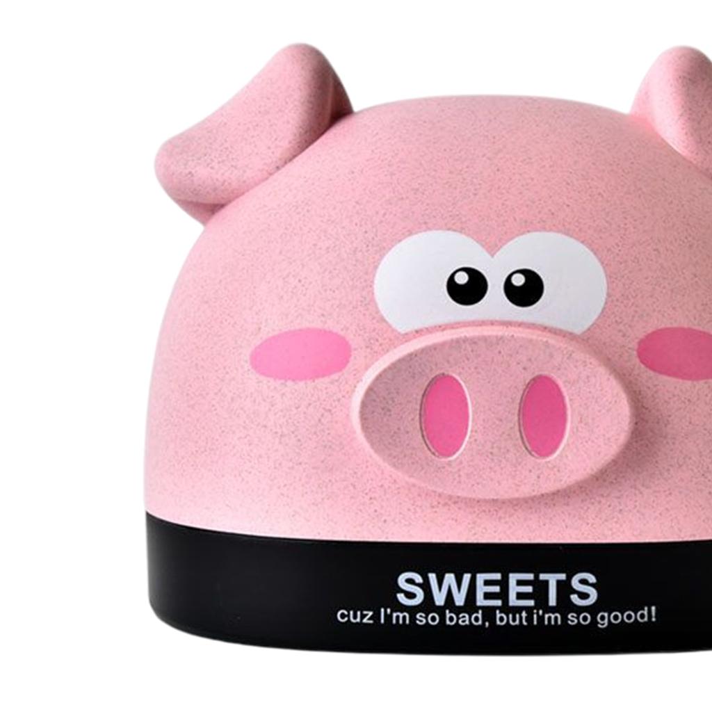 Cute Tissue Box Ornament Craft for Desktop Bedroom Kitchen pink piggy
