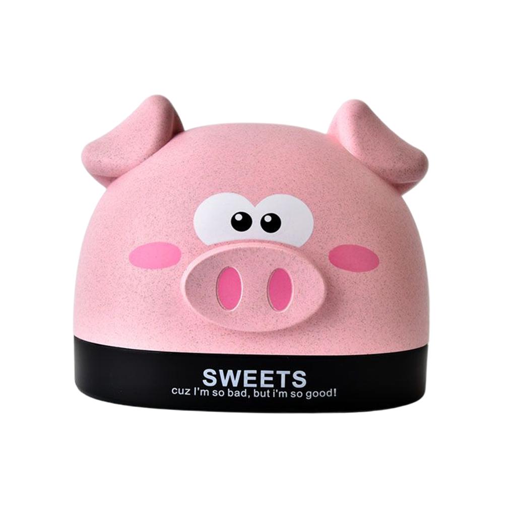 Cute Tissue Box Ornament Craft for Desktop Bedroom Kitchen pink piggy