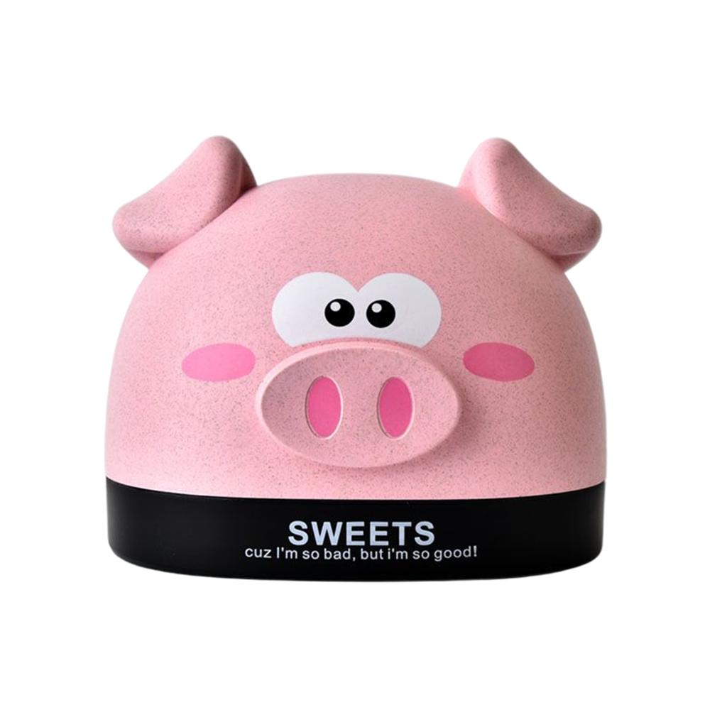Cute Tissue Box Ornament Craft for Desktop Bedroom Kitchen pink piggy