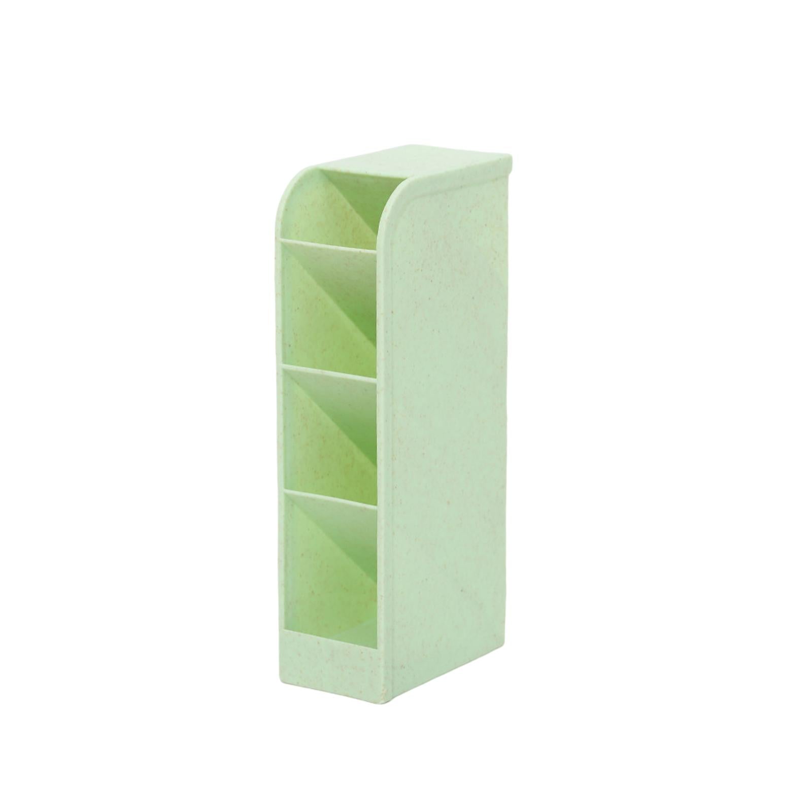 Desktop Organizer Cosmetcis Storage Container for Countertop School Office Green