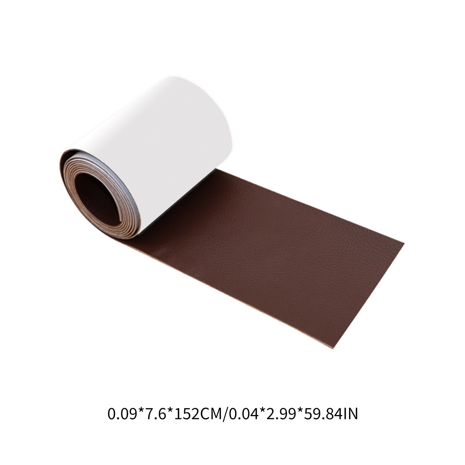 Adhesive PU Repair Patch First Aid Patch Repair Tape for Sofa Dark Brown