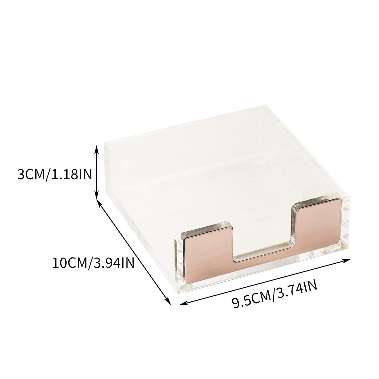 Note Box Simple Organization Creative Accessories for School Desk Rose Gold