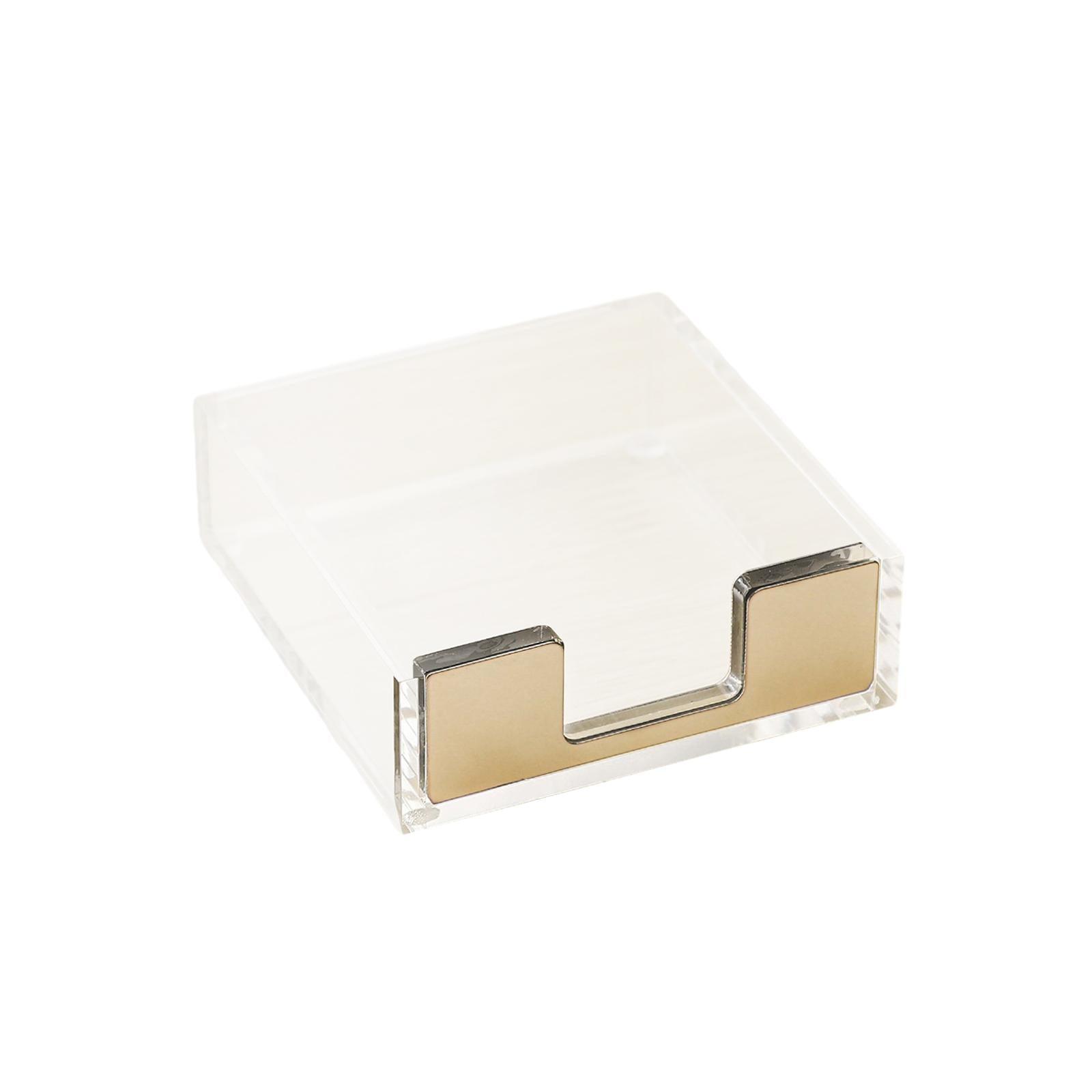 Note Box Simple Organization Creative Accessories for School Desk Gold