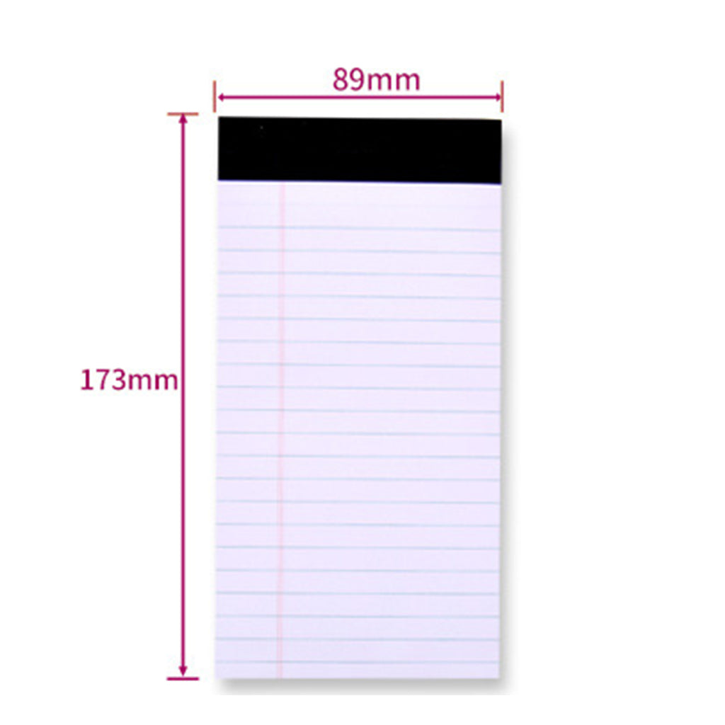 12/Set Writing Pads Narrow Ruled 50 Sheet Paper for Classroom, Office,