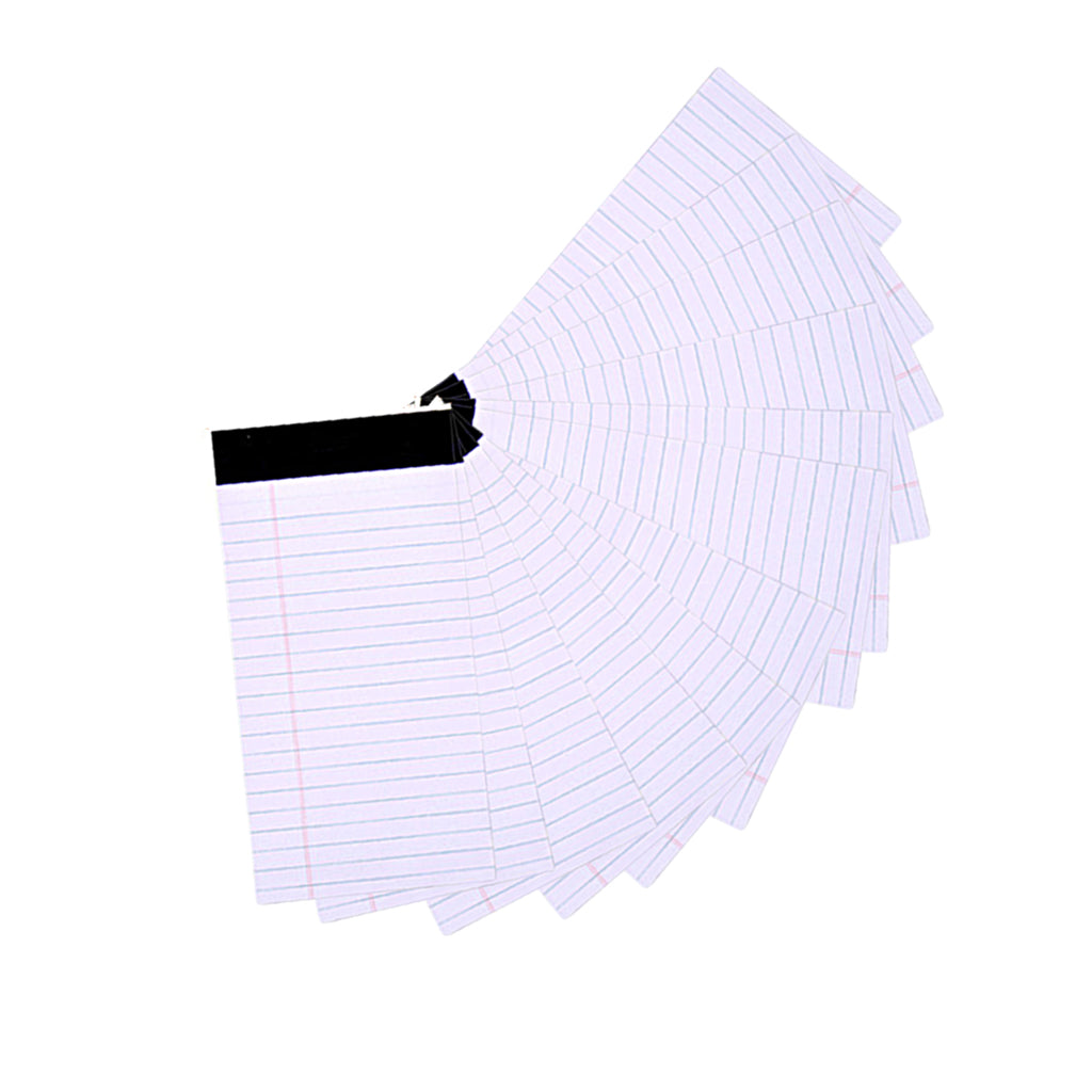 12/Set Writing Pads Narrow Ruled 50 Sheet Paper for Classroom, Office,