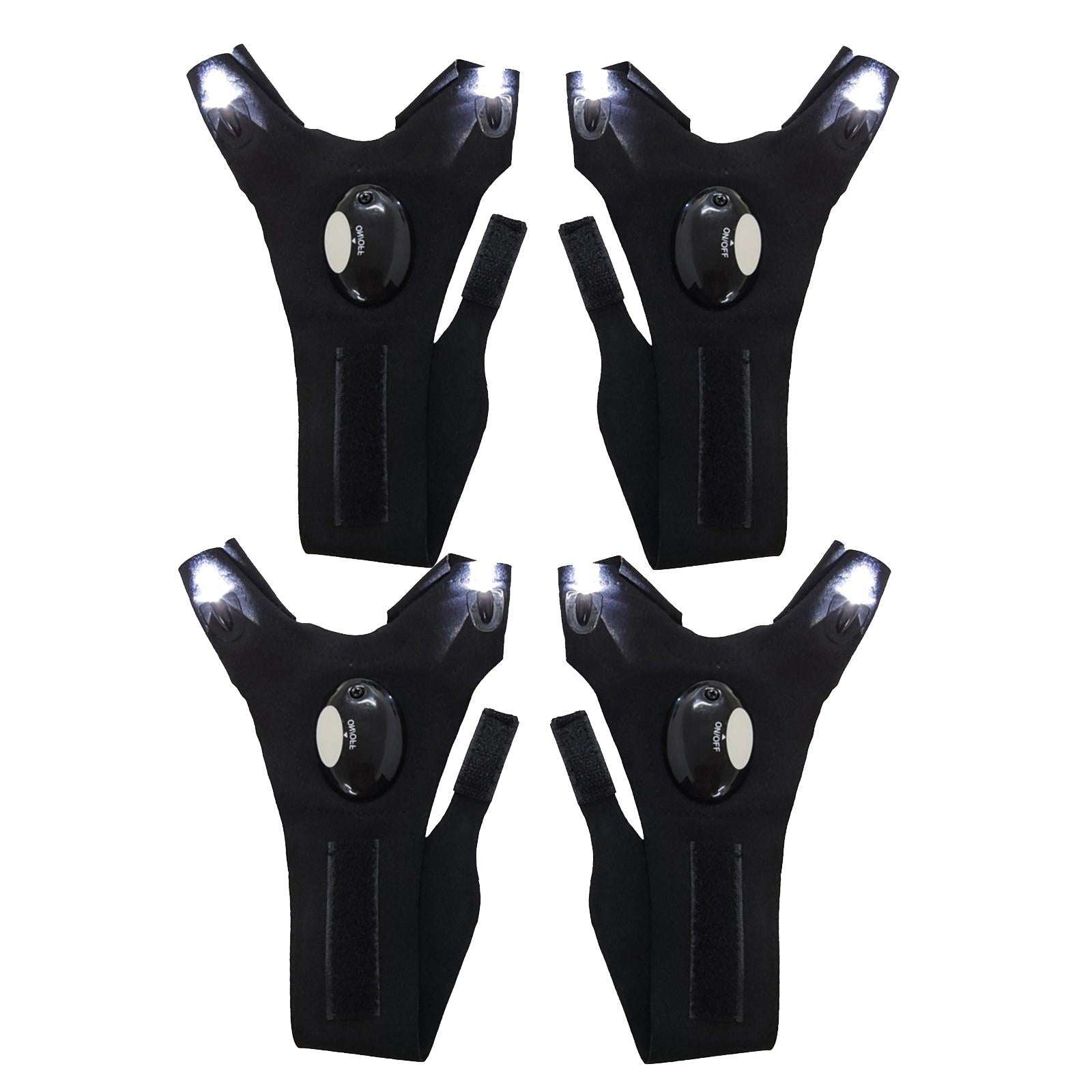 Outdoor  Finger Glove LED Light Flashlight Gloves for Fishing  Left