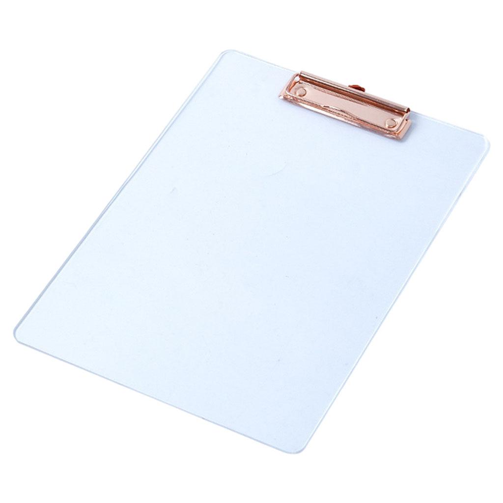 Portable Clipboard A4 Multifunctional Stationery for Memo A4 Paper Notes Matte Rose Gold