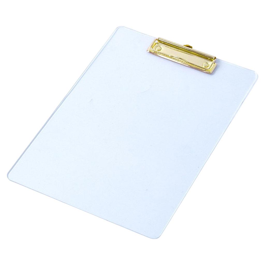 Portable Clipboard A4 Multifunctional Stationery for Memo A4 Paper Notes Matte Gold