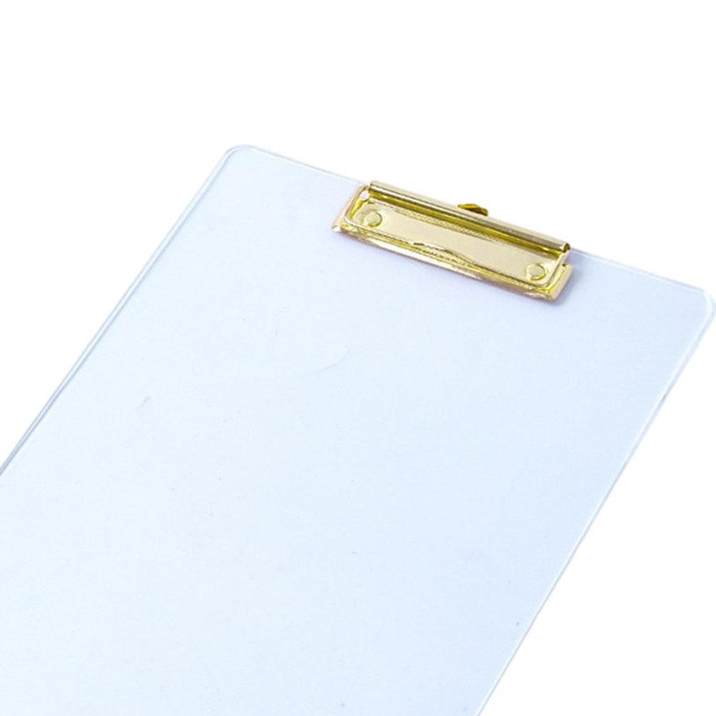 Portable Clipboard A4 Multifunctional Stationery for Memo A4 Paper Notes Matte Gold