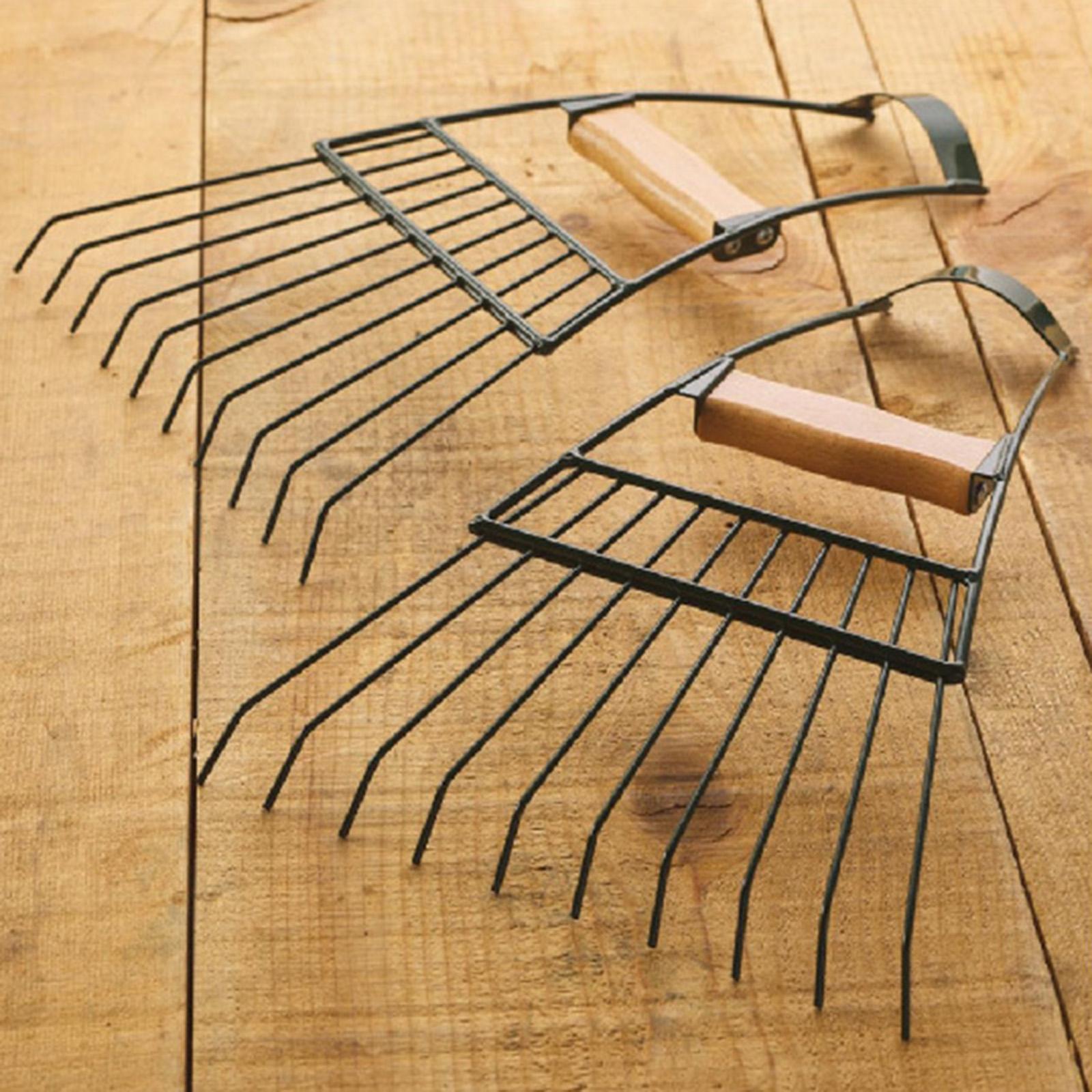 Garden Large Hand Rakes Grass Raking Tools Cleaning Rake for Garden Yard