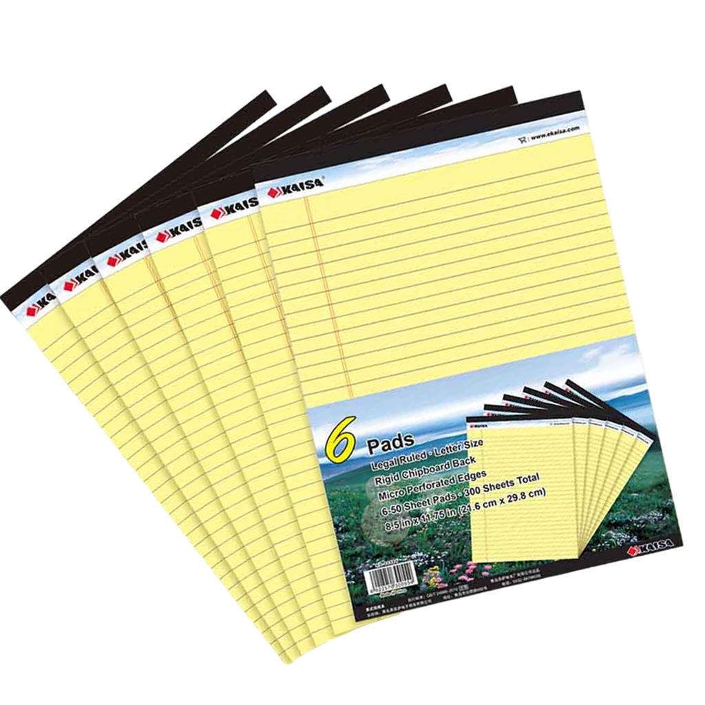 6x A4 Notebook Daily Business 50 Sheets for Diary School Supplies Student