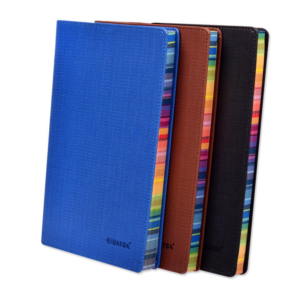 Rainbow Margin Notebook Planner Stationery for Students Home Executive Blue