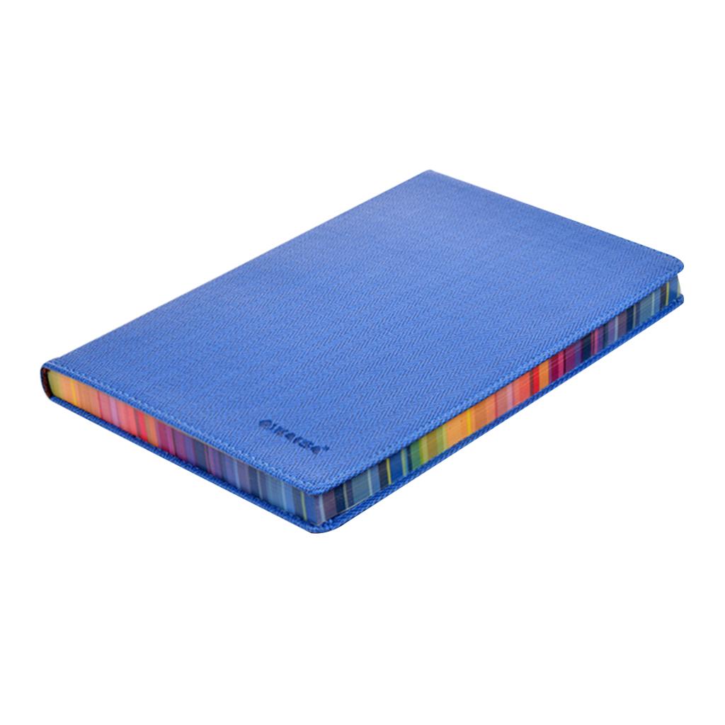 Rainbow Margin Notebook Planner Stationery for Students Home Executive Blue