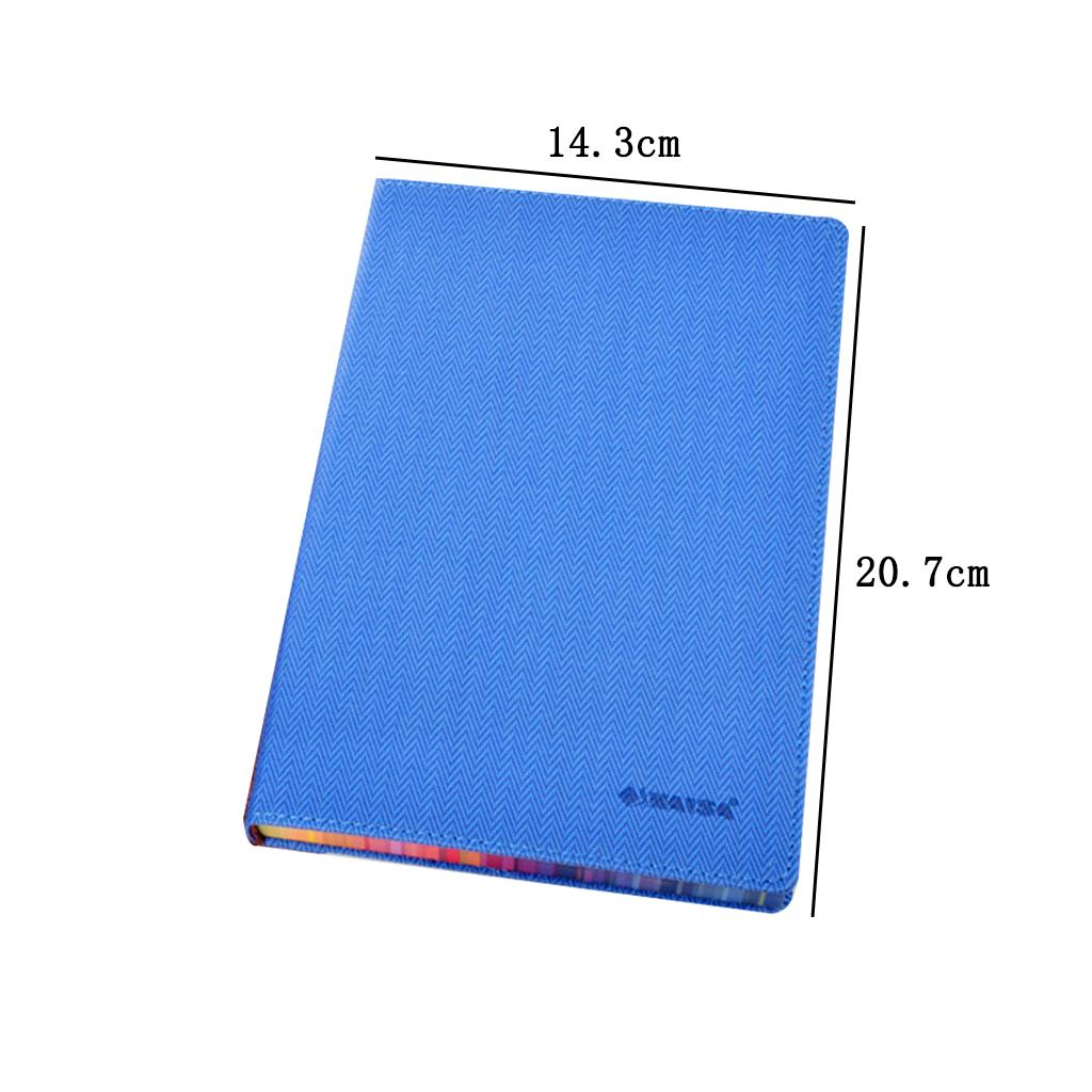 Rainbow Margin Notebook Planner Stationery for Students Home Executive Blue