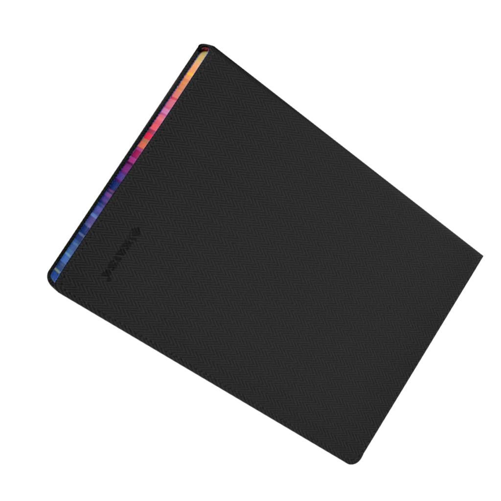 Rainbow Margin Notebook Planner Stationery for Students Home Executive Black