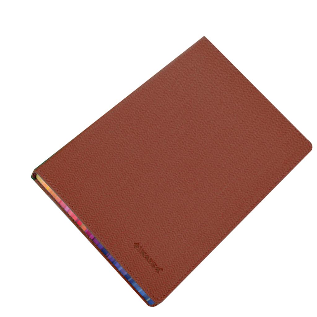 Rainbow Margin Notebook Planner Stationery for Students Home Executive Brown