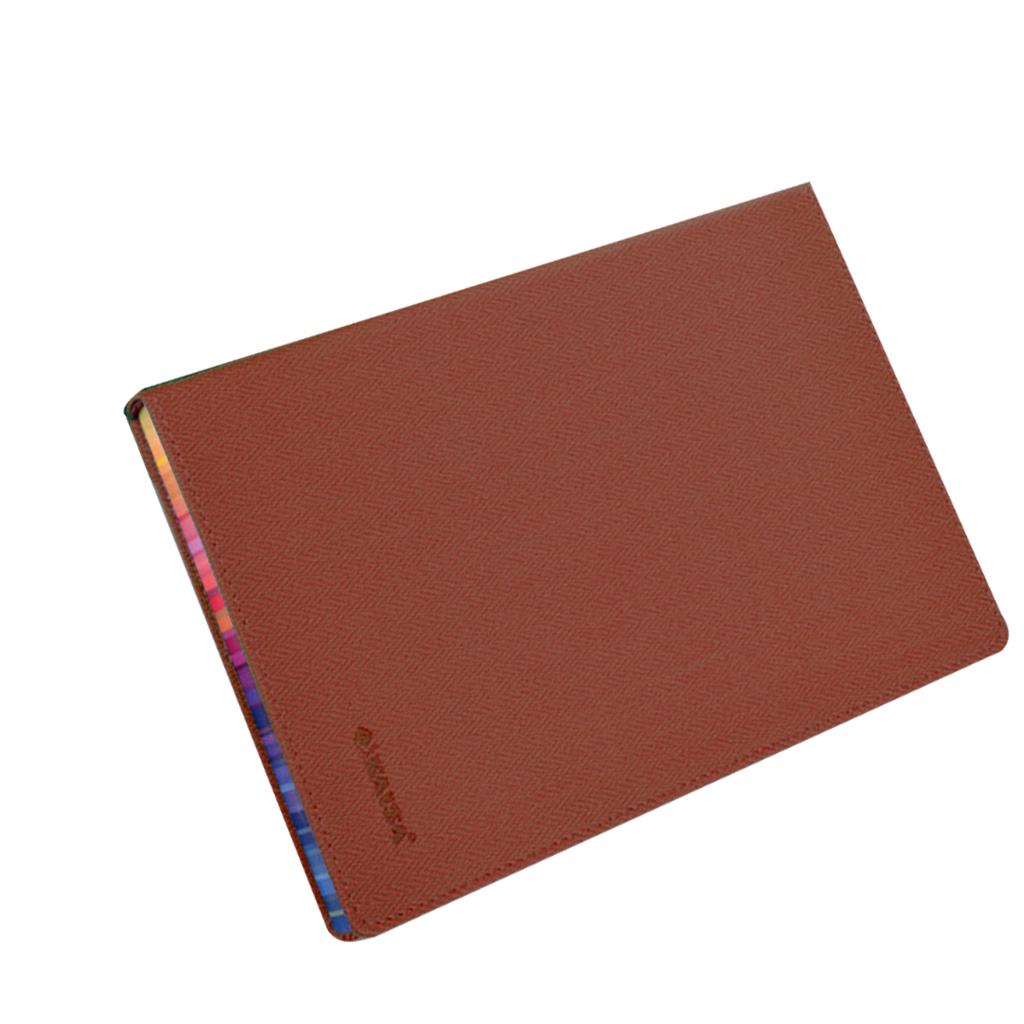 Rainbow Margin Notebook Planner Stationery for Students Home Executive Brown