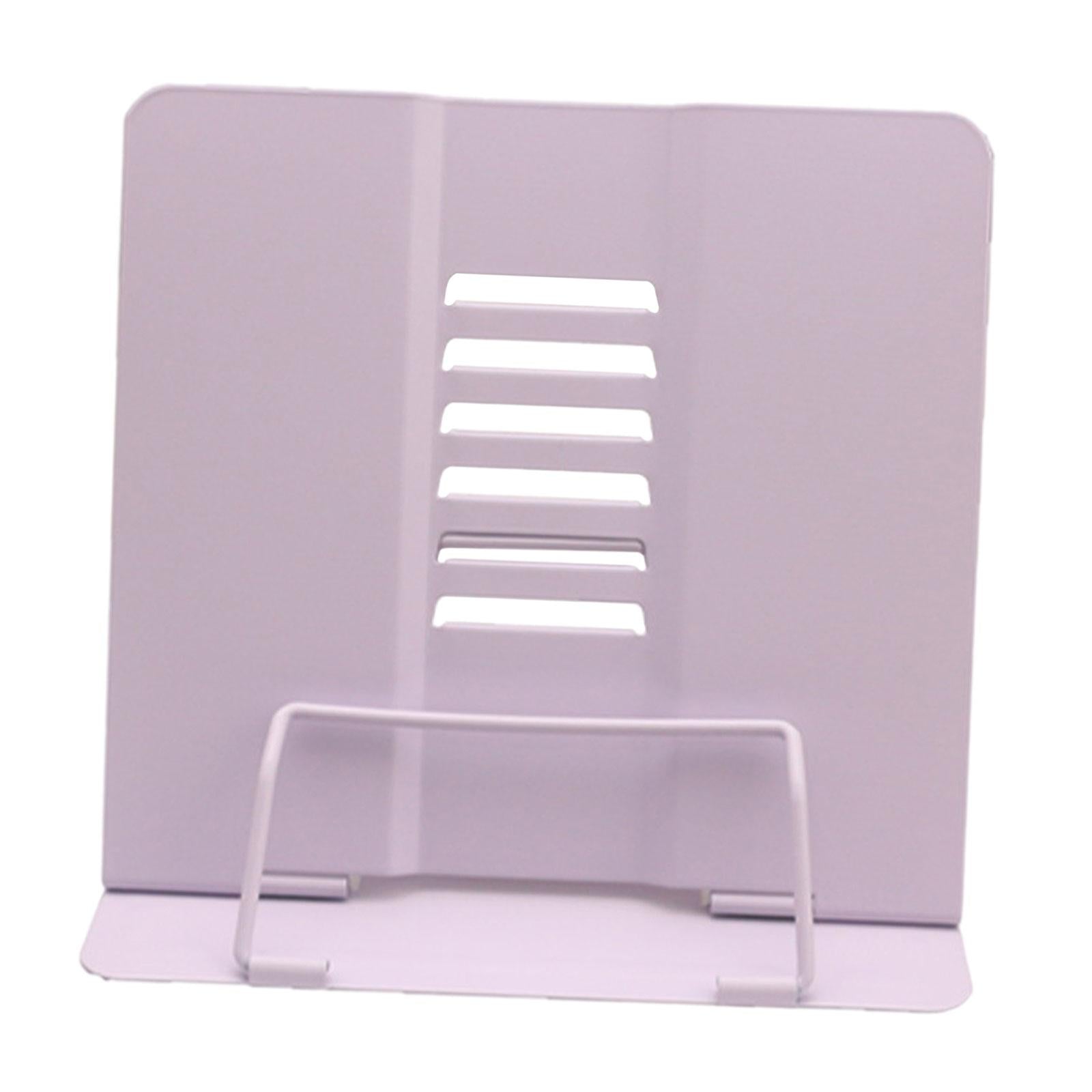 Portable Reading Stand Book Stand Document Holder Rack Adjustable Height Purple