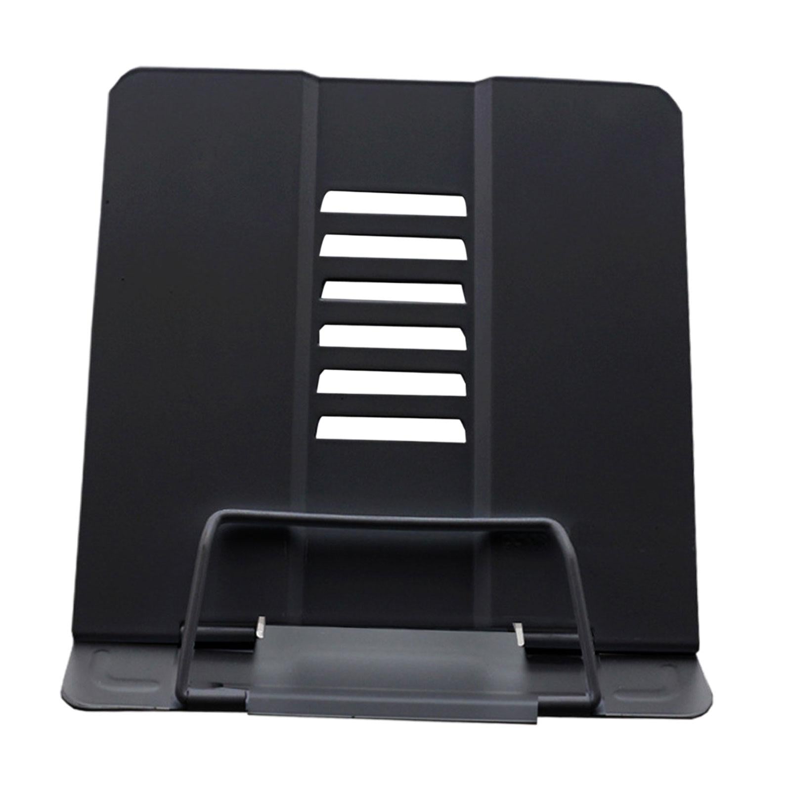 Portable Reading Stand Book Stand Document Holder Rack Adjustable Height Black